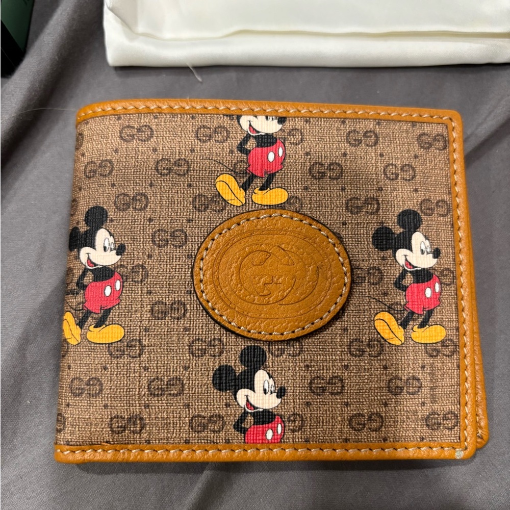 Disney Gucci Mickey Mouse Bifold Wallet